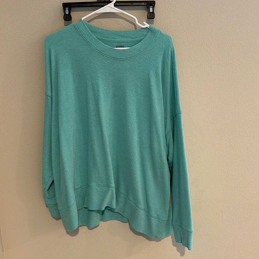 Aerie aqua/teal crewneck